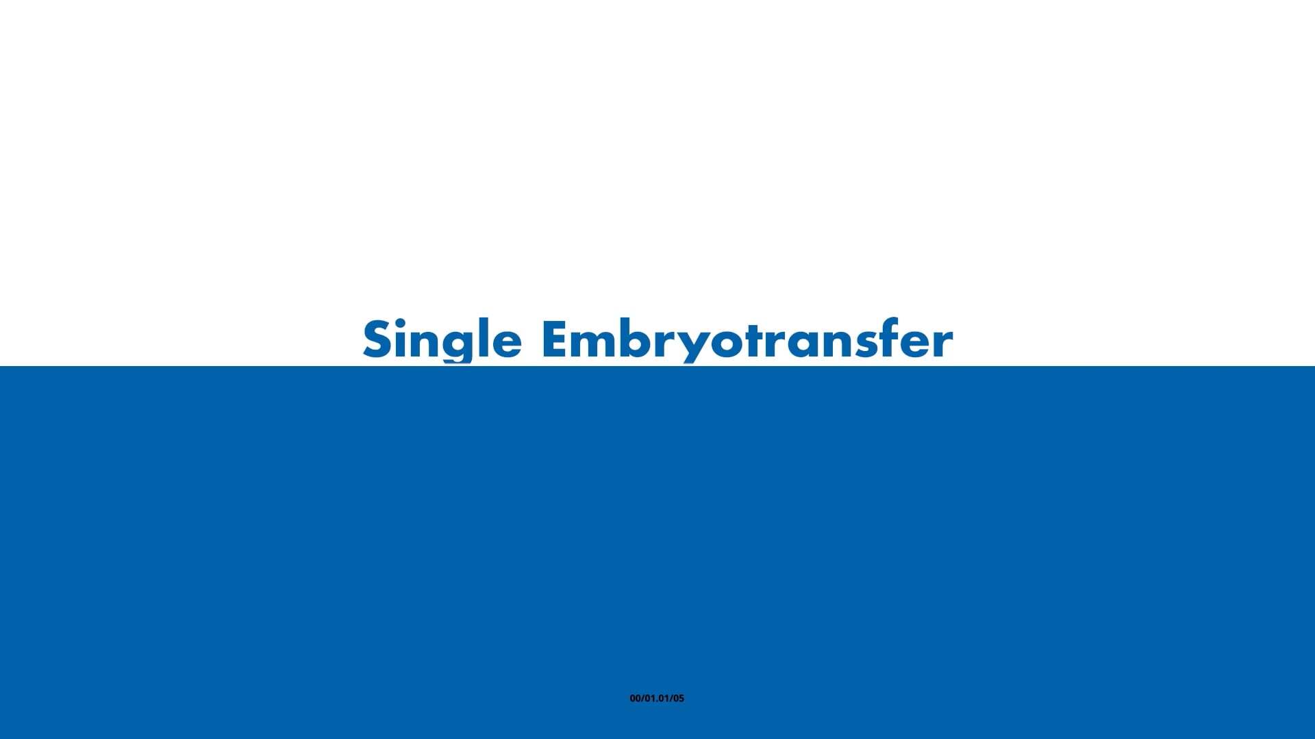 Single Embryotransfer